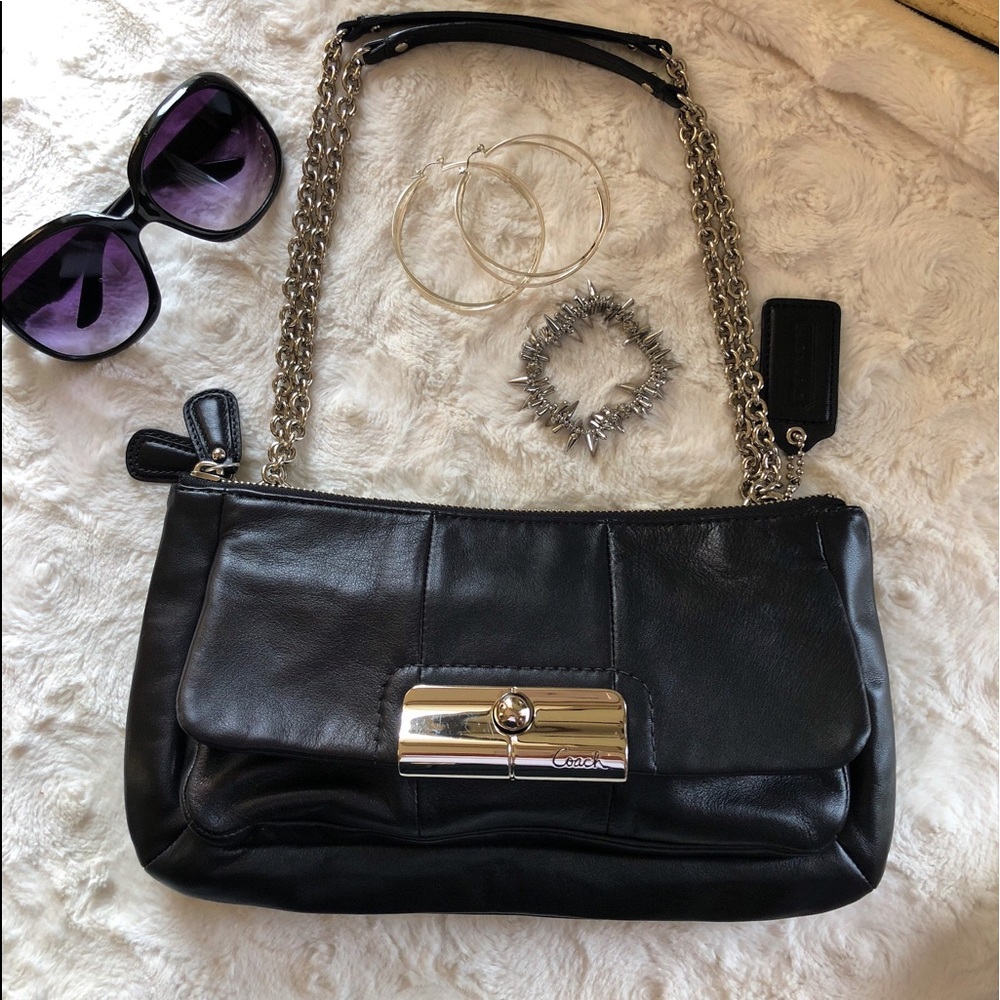Authentic Coach Leather Shoulder Bag